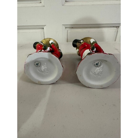 Partylite Set Christmas Nutcracker Toy Soldier Taper Candle Holders Retired - Picture 4 of 5